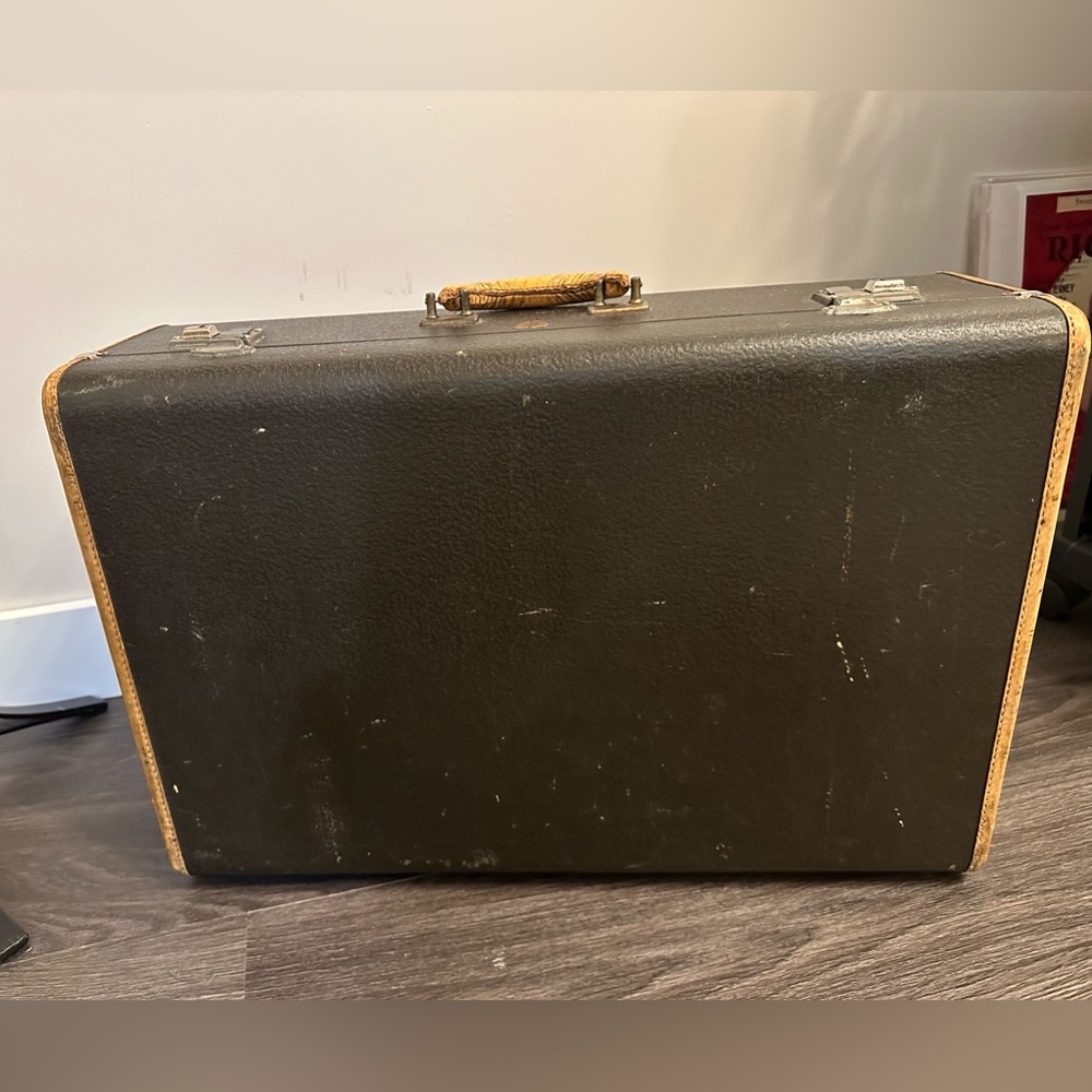 Vintage hardcover suitcase